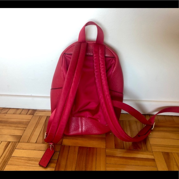 Red Coach Mini Backpack - Picture 2 of 3